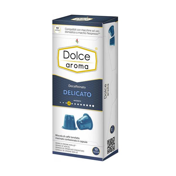 Кофе в капсулах Dolce Aroma Decaf Delicato (без кофеина) 